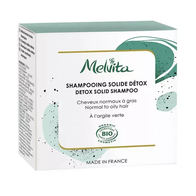 Melvita shampoing solide detox