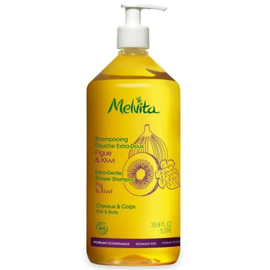 Melvita shampooing douche bio figue kiwi