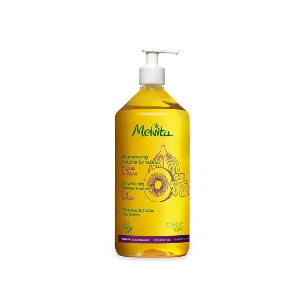 Melvita shampooing douche bio figue kiwi