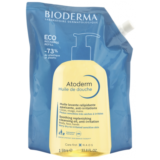 Bioderma Atoderm Huile de Douche 1 L Eco Recharge