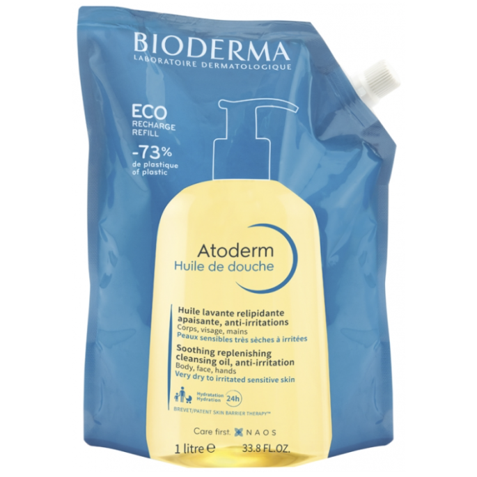 Bioderma Atoderm Huile de Douche 1 L Eco Recharge
