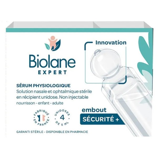Biolane Sérum Physiologique 20 unidoses de 5 ml
