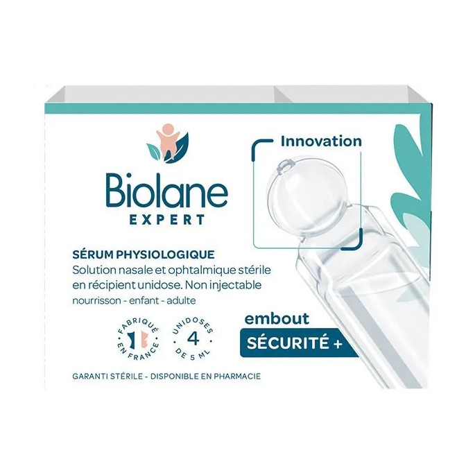 Biolane Sérum Physiologique 20 unidoses de 5 ml