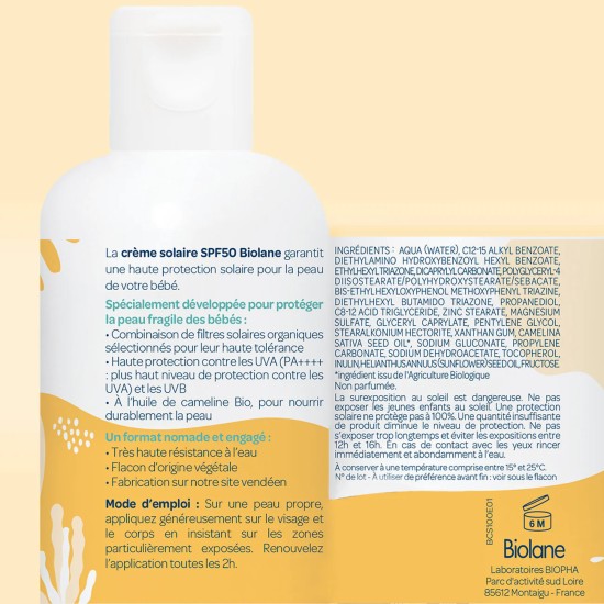 Biolane Solaire Crème 125 ml