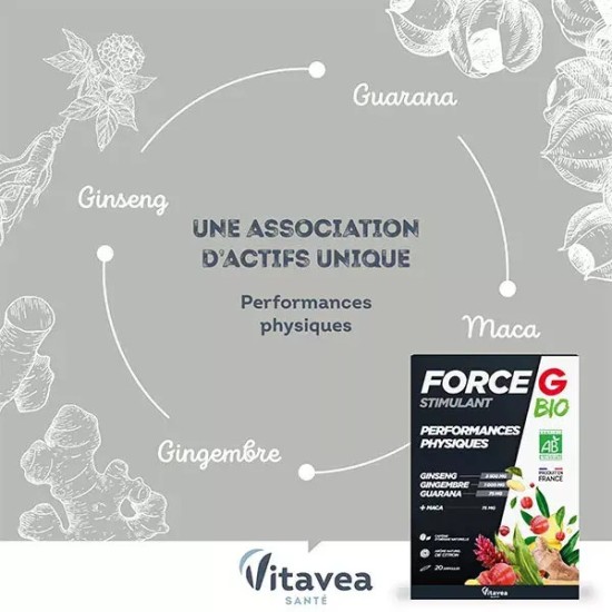 Nutrisanté Force G Stimulant 20 ampoules