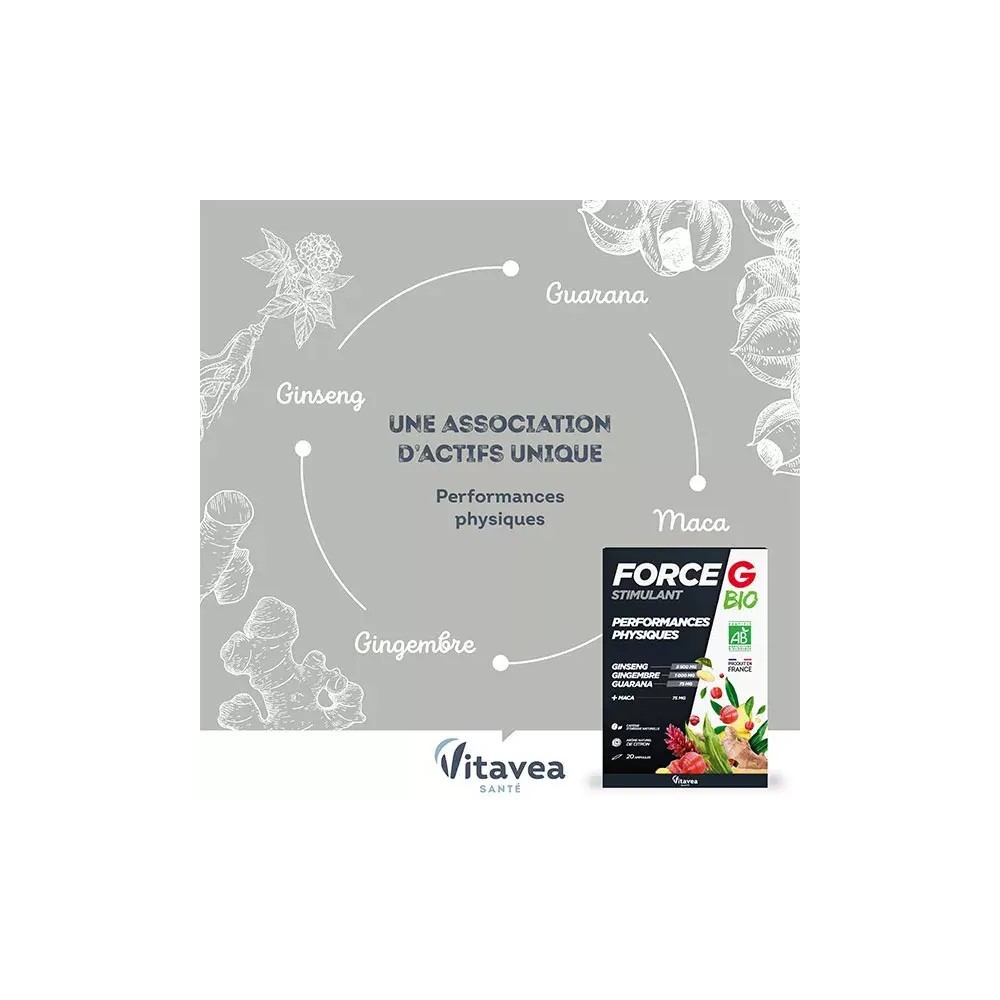 Nutrisanté Force G Stimulant 20 ampoules