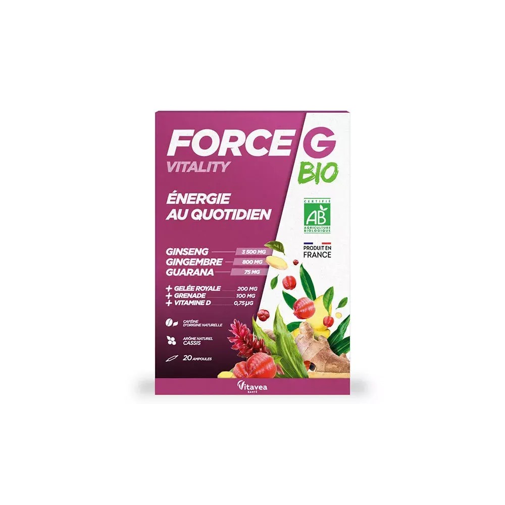 Nutrisanté Force G Vitality 20 ampoules 10 ml