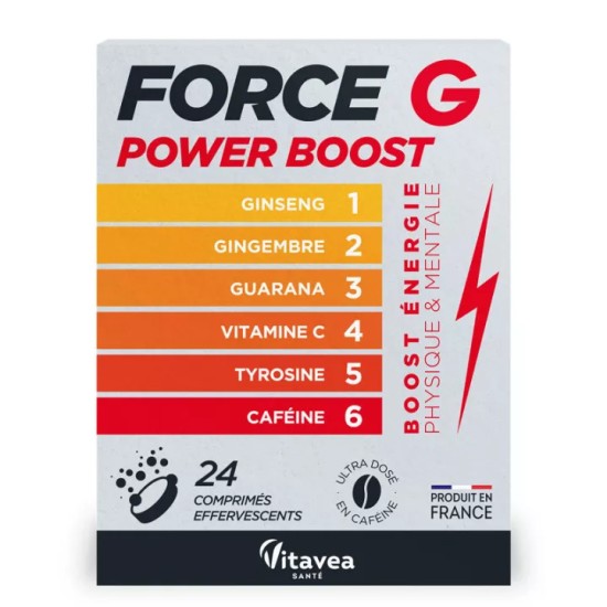 Nutrisanté Force G Power Boost 24 Comprimés Effervescents