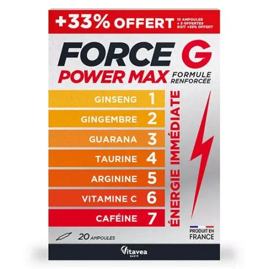 Nutrisanté Force G Power Max 15 ampoules