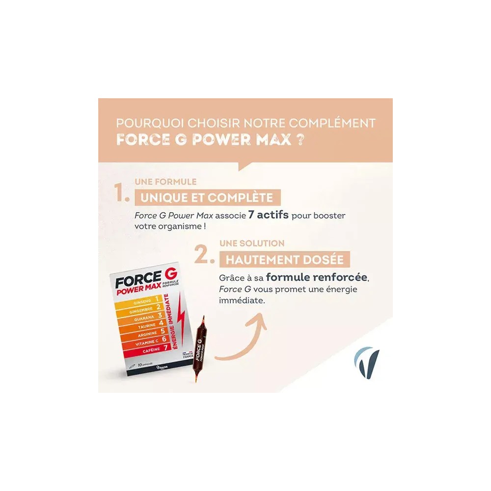 Nutrisanté Force G Power Max 15 ampoules