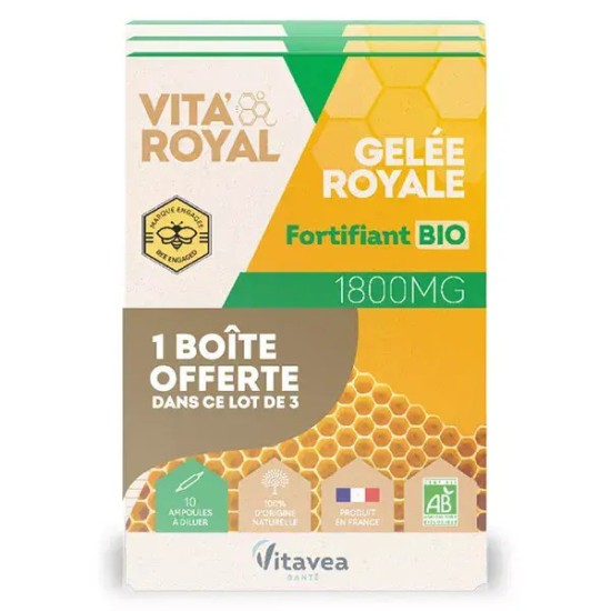 Nutrisante gelée royale bio 10 ampoules