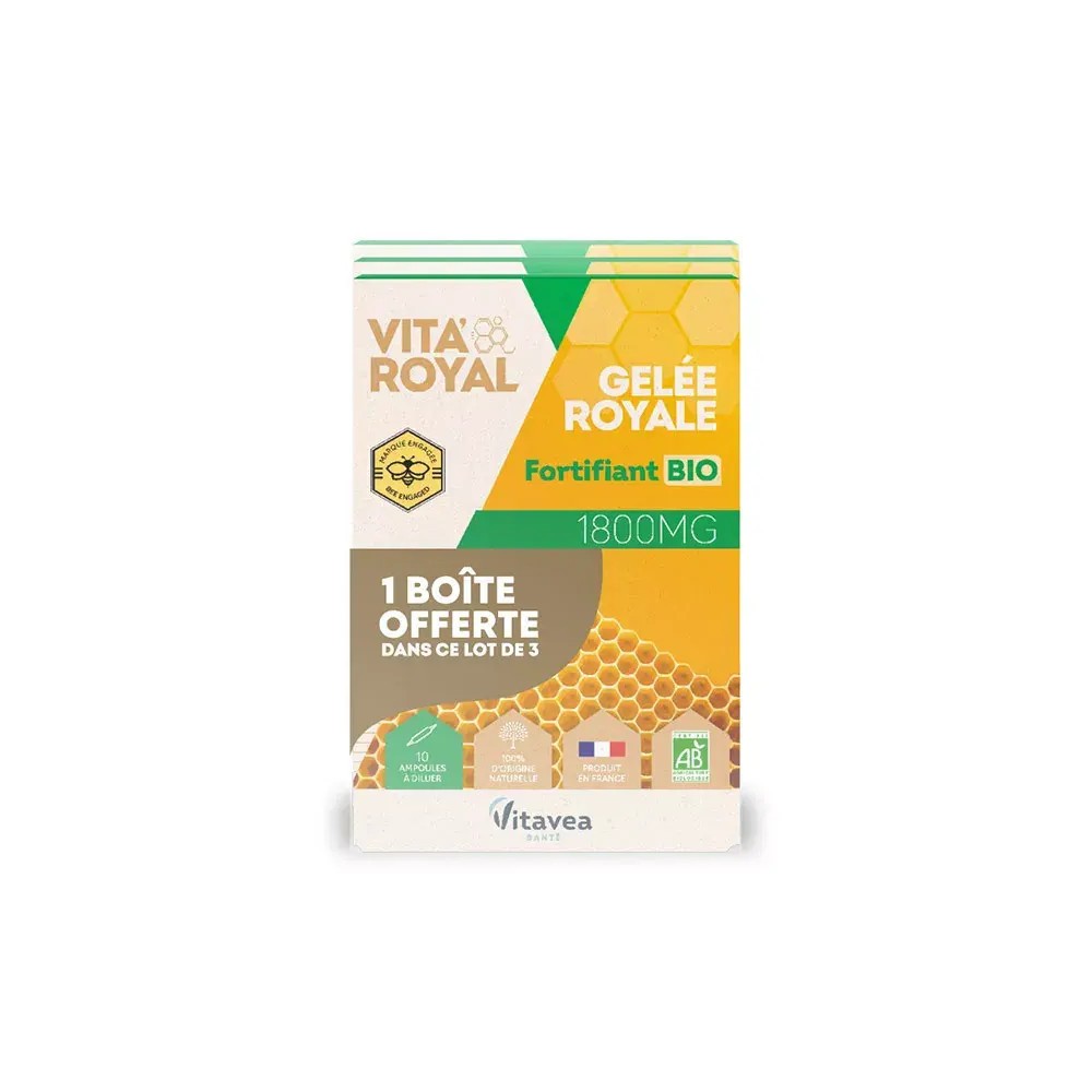 Nutrisanté gelée royale bio 10 ampoules