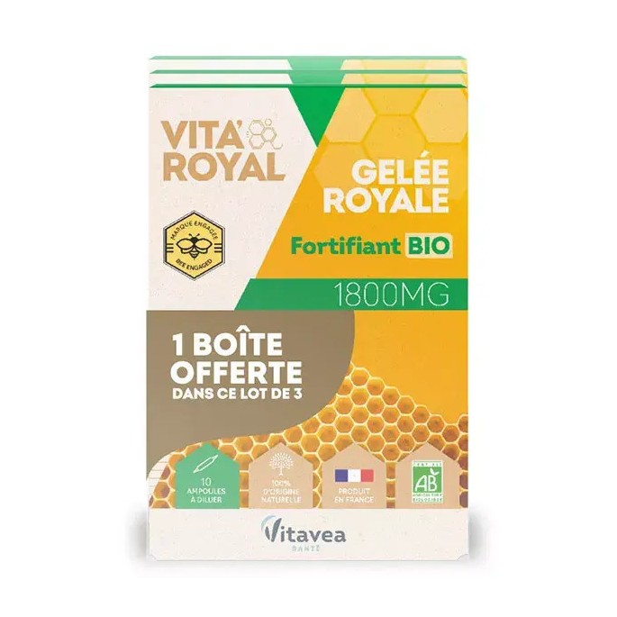 Nutrisanté gelée royale bio 10 ampoules