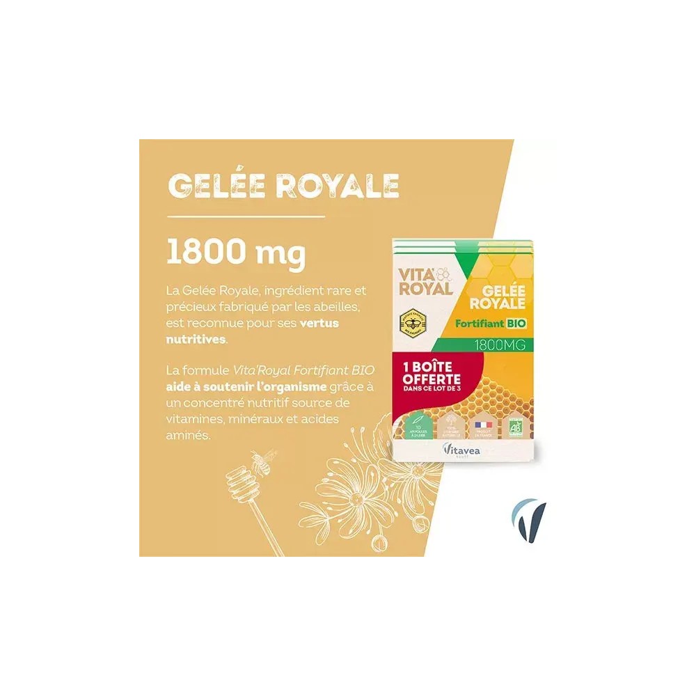Nutrisanté gelée royale bio 10 ampoules