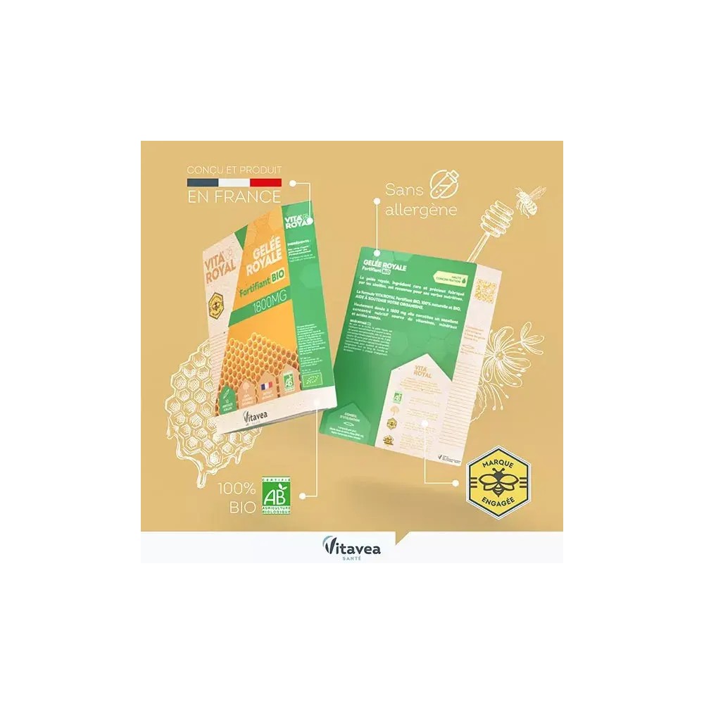 Nutrisanté gelée royale bio 10 ampoules