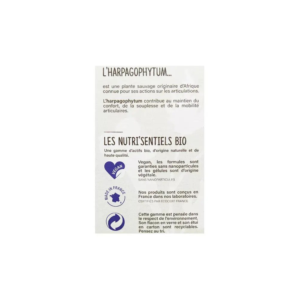 Nutrisanté harpagophytum bio 30 comprimés