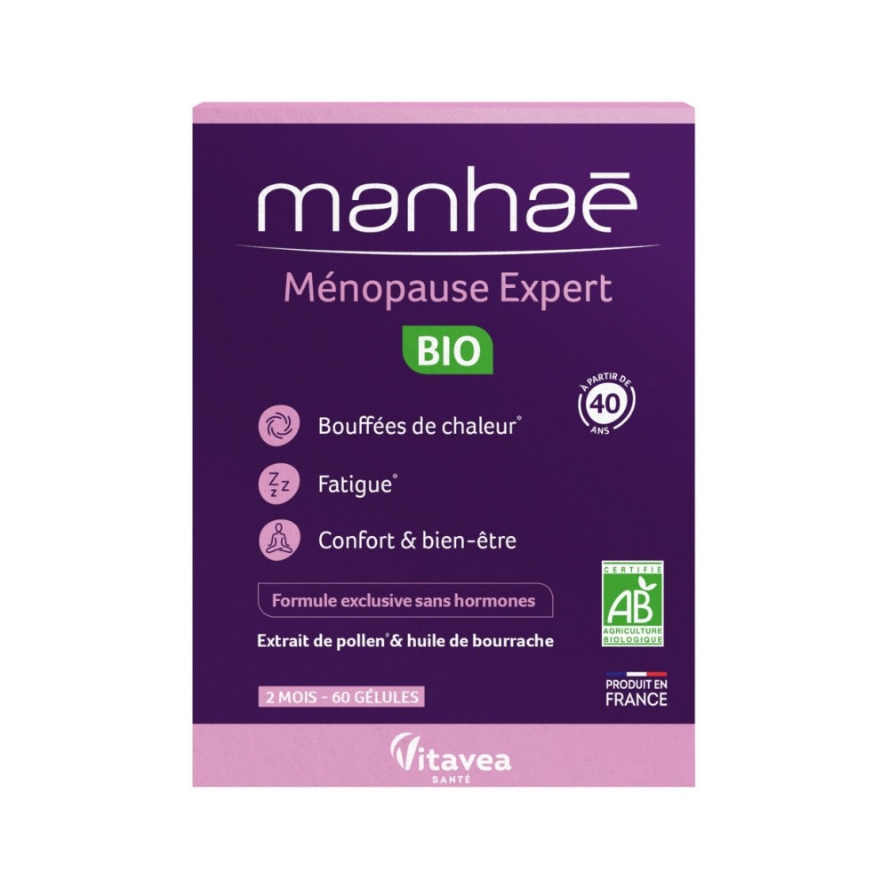 Manhaé Ménopause Bio 60 gélules