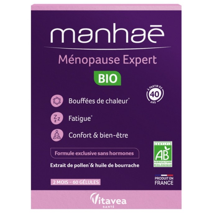 Manhaé Ménopause Bio 60 gélules