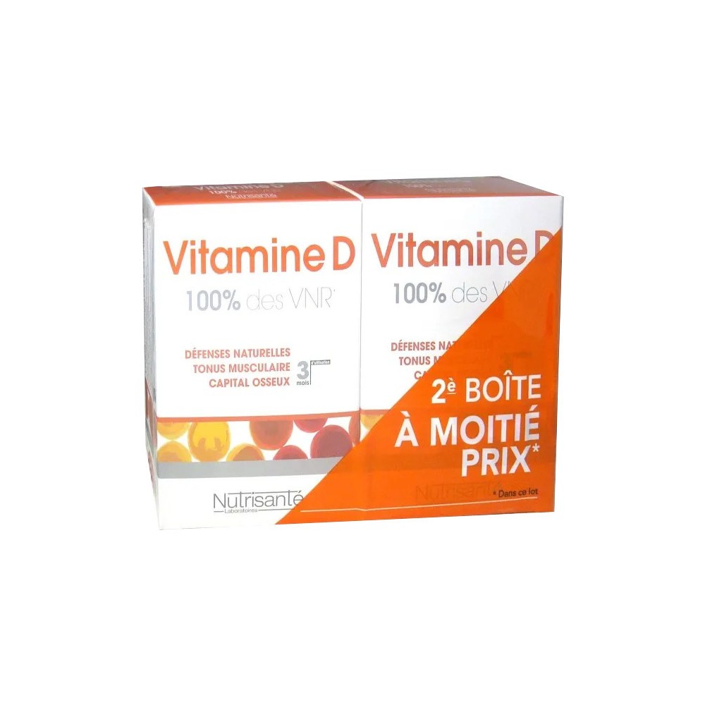 Nutrisanté Vitamine D Lot de 2 x 200 UI