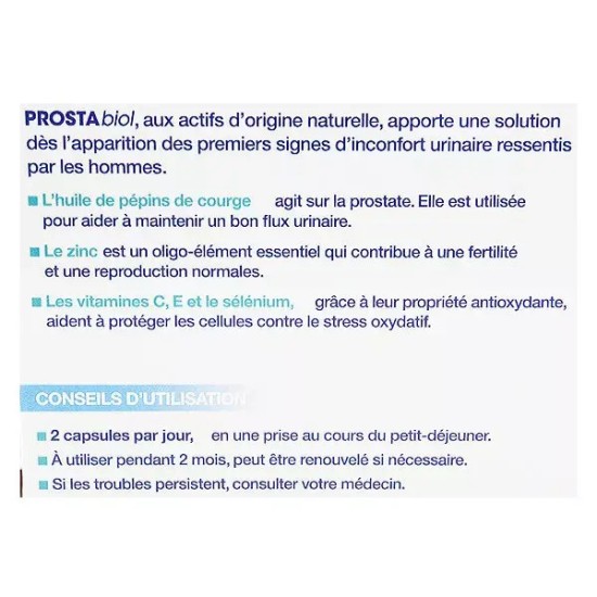 Nutrisanté Prostabiol Compléments Alimentaires
