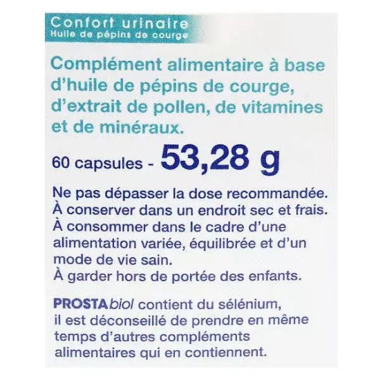 Nutrisanté Prostabiol Compléments Alimentaires