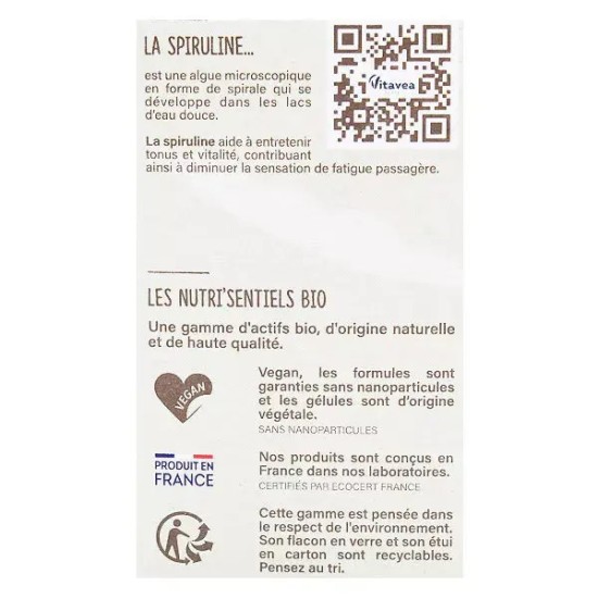 Nutrisanté Spiruline Bio 30 comprimés