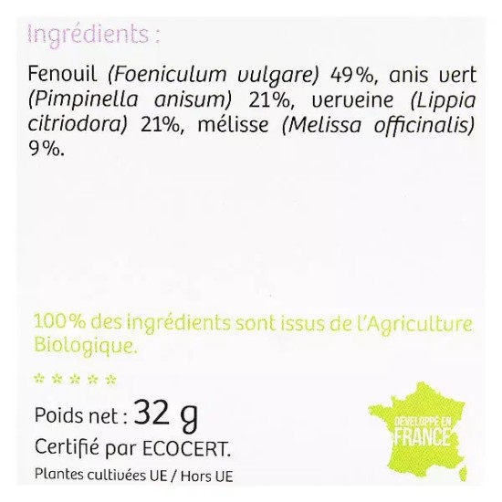 Nutrisanté tisane allaitement Boîte de 20
