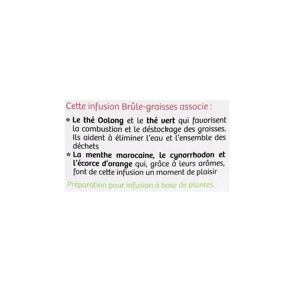 Nutrisanté tisane bio brûle graisses