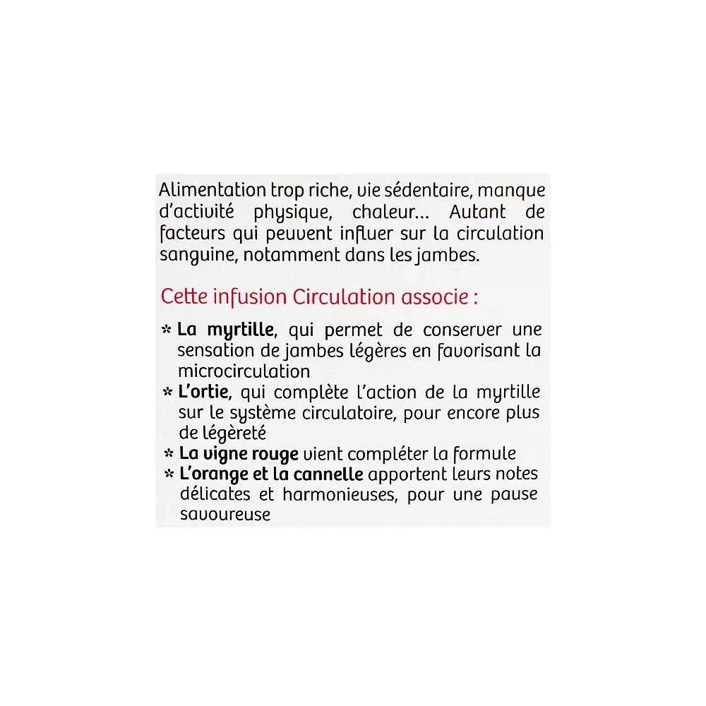 Nutrisante Tisane Circulation - 20 sachets