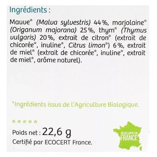 Nutrisanté tisane confort de la gorge
