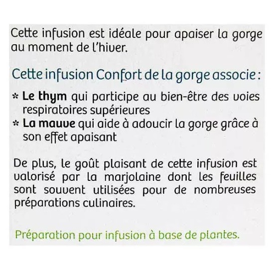 Nutrisanté tisane confort de la gorge