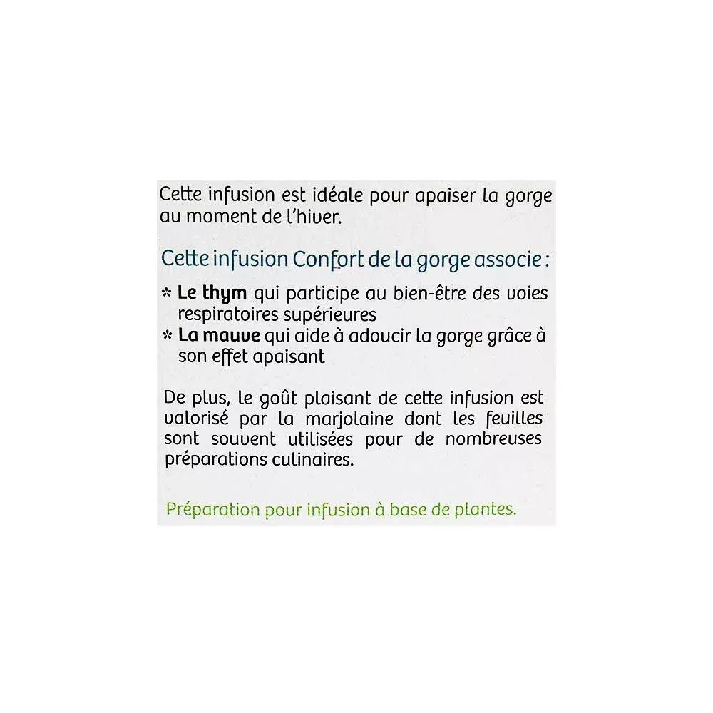 Nutrisanté tisane confort de la gorge