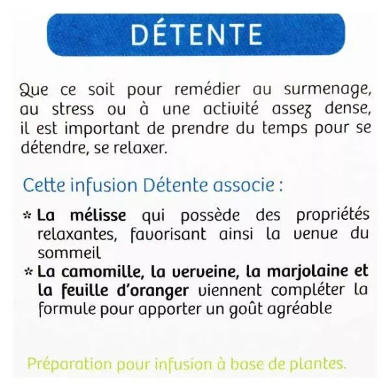 Nutrisanté tisane bio détente