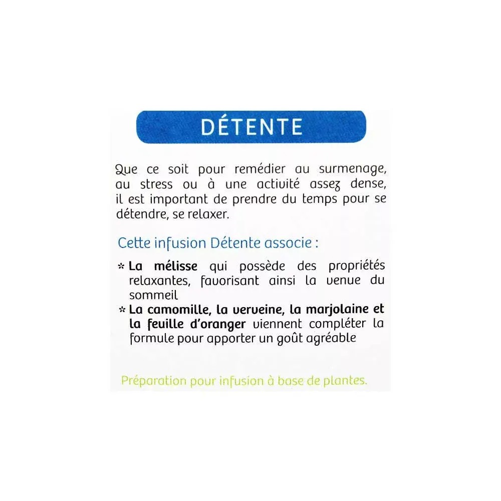 Nutrisanté tisane bio détente