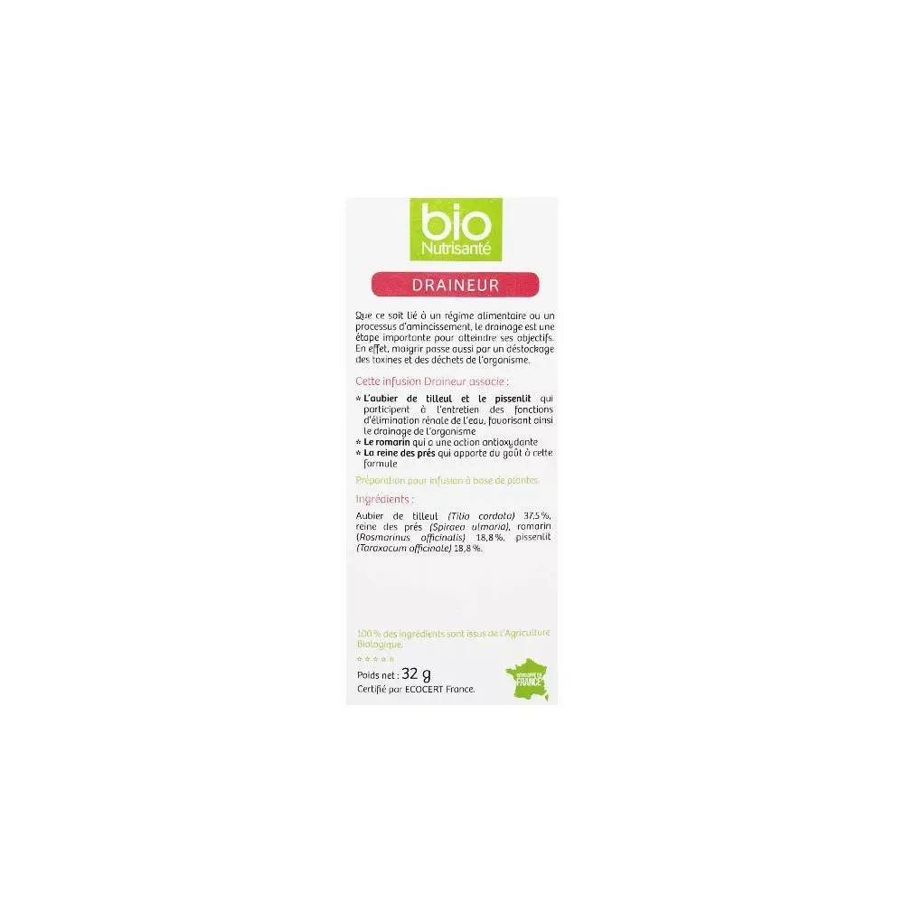 Nutrisante tisane bio draineur