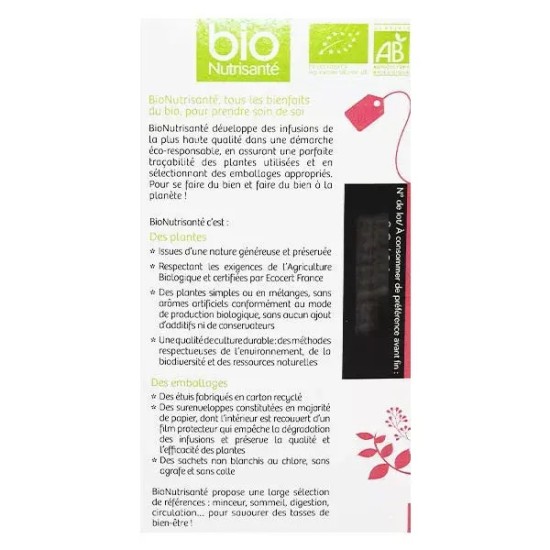 Nutrisante tisane bio draineur