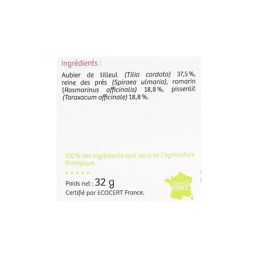 Nutrisante tisane bio draineur
