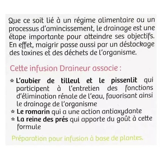 Nutrisante tisane bio draineur