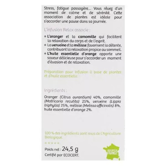 Nutrisante tisane bio relax