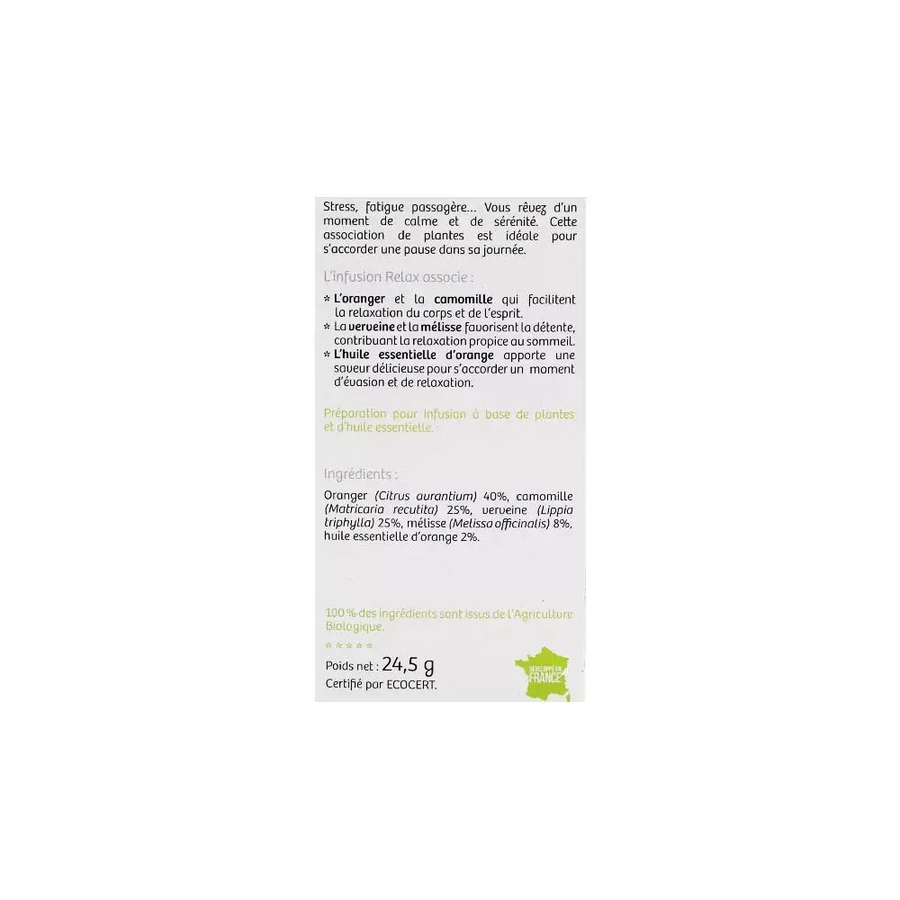 Nutrisante tisane bio relax
