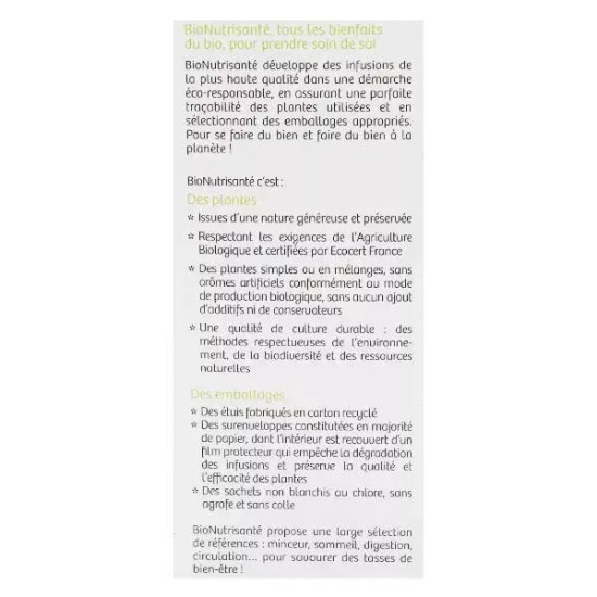 Nutrisante tisane bio relax
