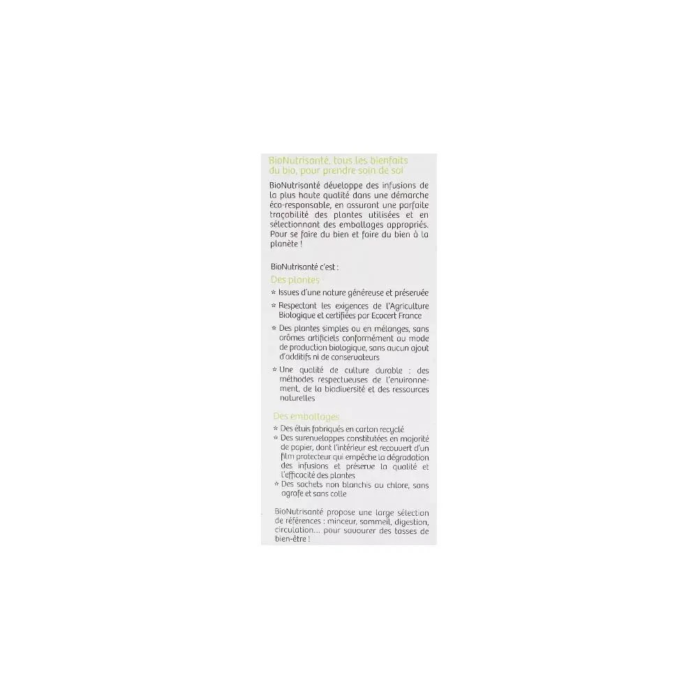 Nutrisante tisane bio relax