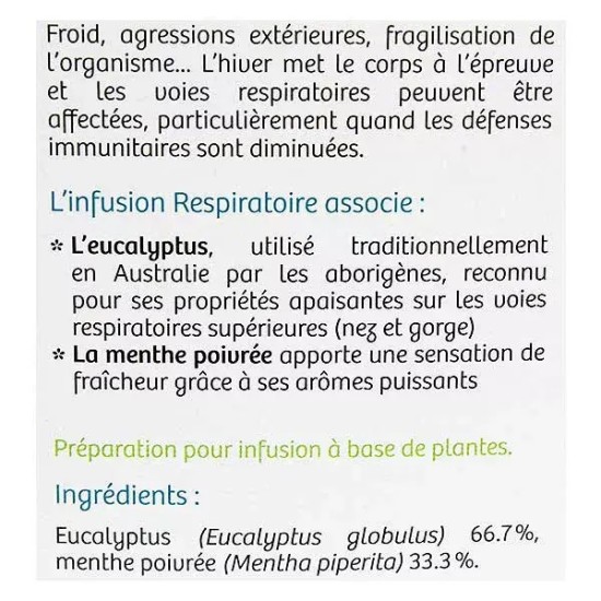 Nutrisanté tisane bio respiratoire