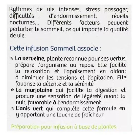 Nutrisante tisane sommeil 20 sachets