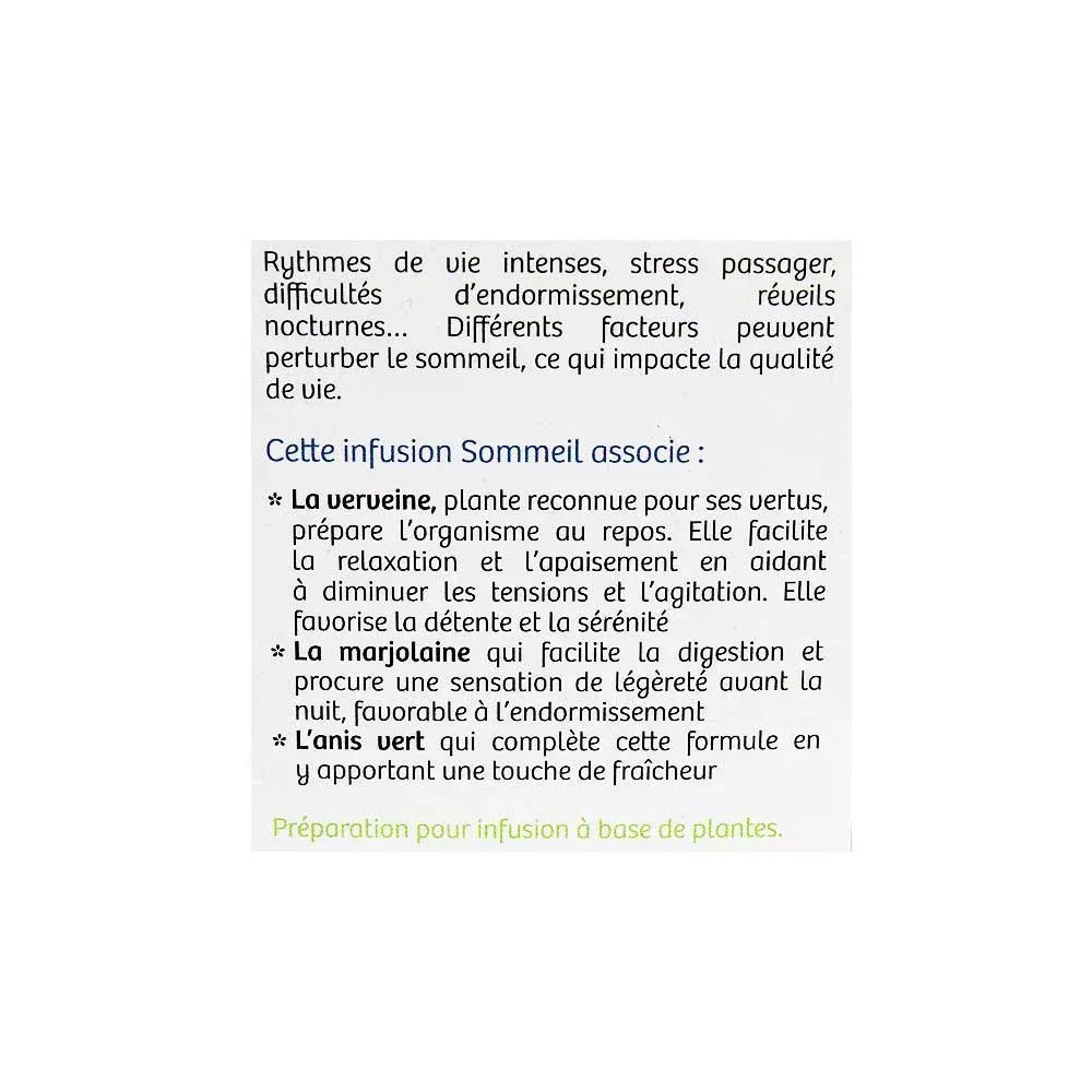 Nutrisante tisane sommeil 20 sachets