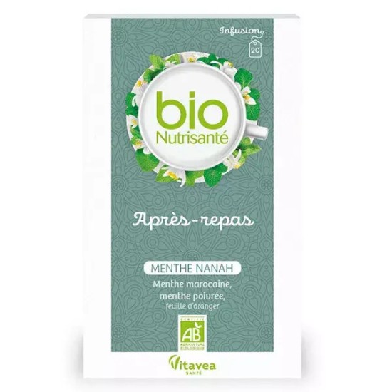 Nutrisante Tisane Bio Thé Vert Menthe Nanah