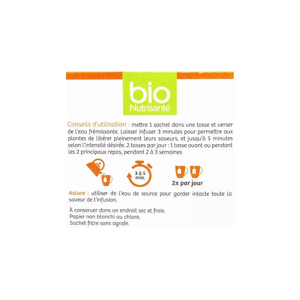 Nutrisante tisane bio transit 20 sachets