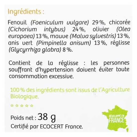 Nutrisante tisane bio transit 20 sachets