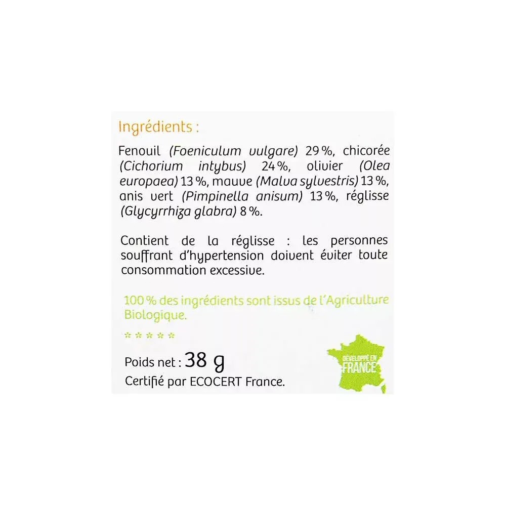 Nutrisante tisane bio transit 20 sachets