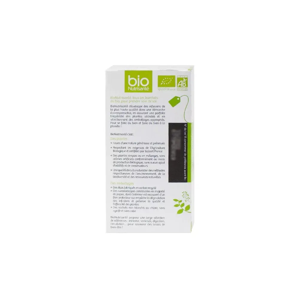 Nutrisanté Tisane Bio Verveine - 20 Sachets